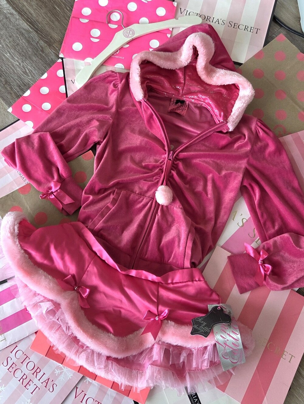 Victoria's Secret VTG Sexy Little Things Santa Baby Jacket & Tutu Skirt NWT Y2K - Picture 2 of 14